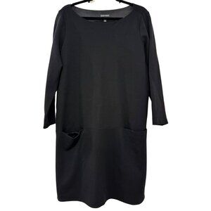Eileen Fisher Pocket Dress Size Large - Black
